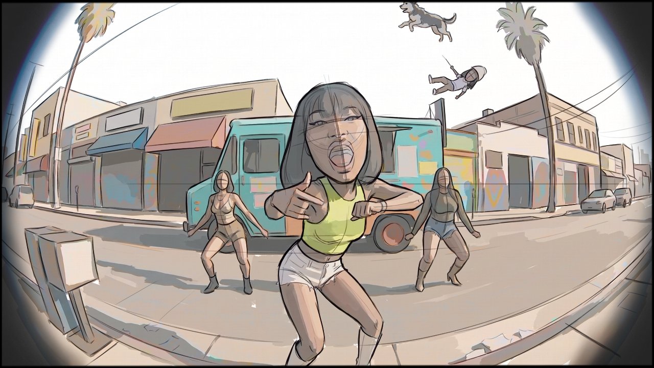 Music Video - Choreography - storyboard frame 5 by Dakota Warren